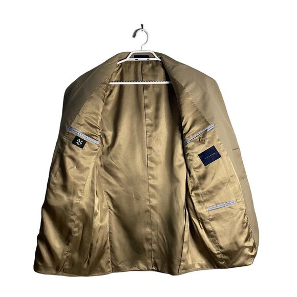 Tommy Hilfiger Men's Tan Notch Lapel Single Breasted Blazer - Picture 5 of 11